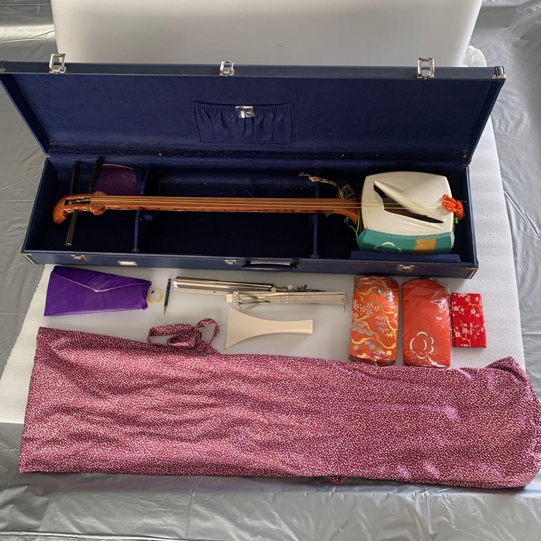 三味線　ジャンク　付属品、ケース付き Yahoo!オークション -「ジャンク」(三味線) (和楽器)の落札相場・落札価格