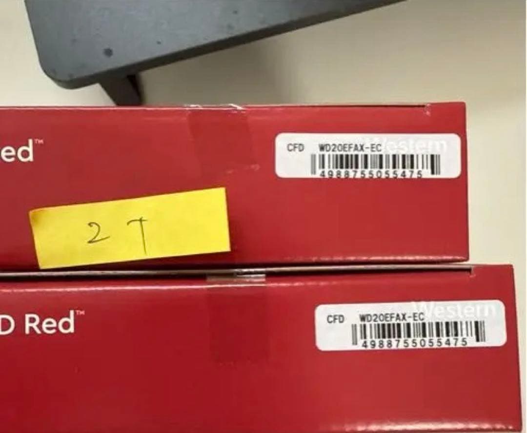 WD Red Plus 3.5インチ HDD NAS用 2T×2 、8T×2
