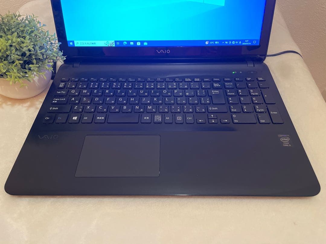 ソニーVAIOノートパソコン　ブラック初心者向け