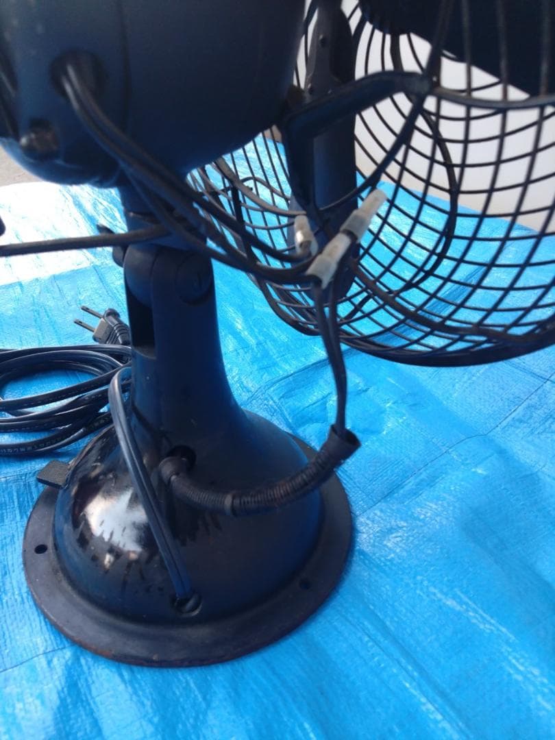 【インテリア】　扇風機　レトロ　芝浦製作所　C-7032　おしゃれ