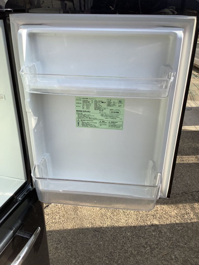 レトロデザイン 2ドア冷凍冷蔵庫 ANG-RE151-A1 149L 18年製