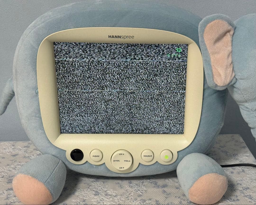 hannspree ゾウ ぬいぐるみ アナログテレビ ハンスプリー