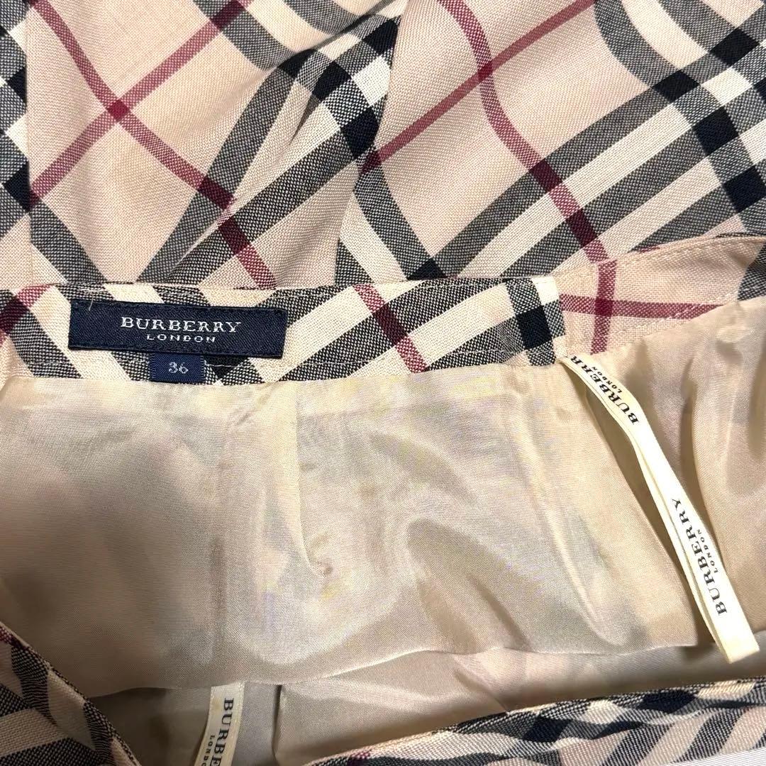 極美品✨ BURBERRY LONDON ノバチェック ウール スカート 36 - メルカリ