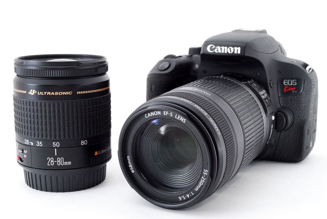 【人気機種】キャノン　canon kiss x 9i 標準&望遠レンズセット