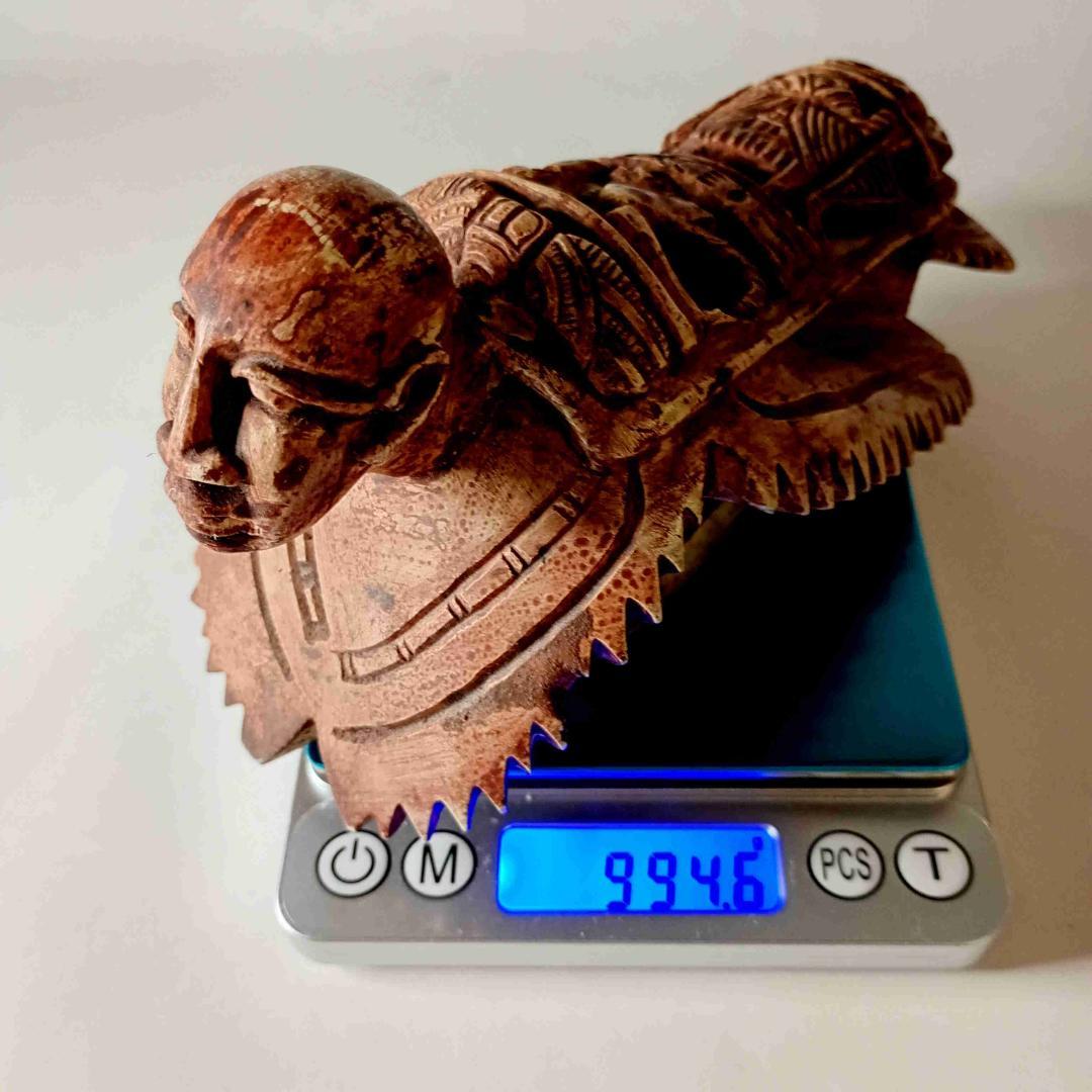 人面亀 ヒエログリフ 象形文字 ファラオ 復活 彫像 鉱石 古美術 安産