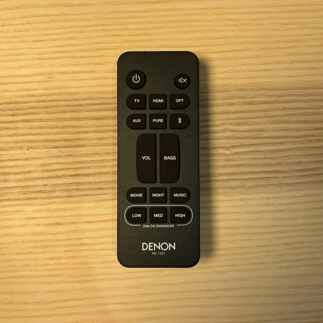 【美品】保証付【Denon】デノン サウンドバー【DHT-S218K】