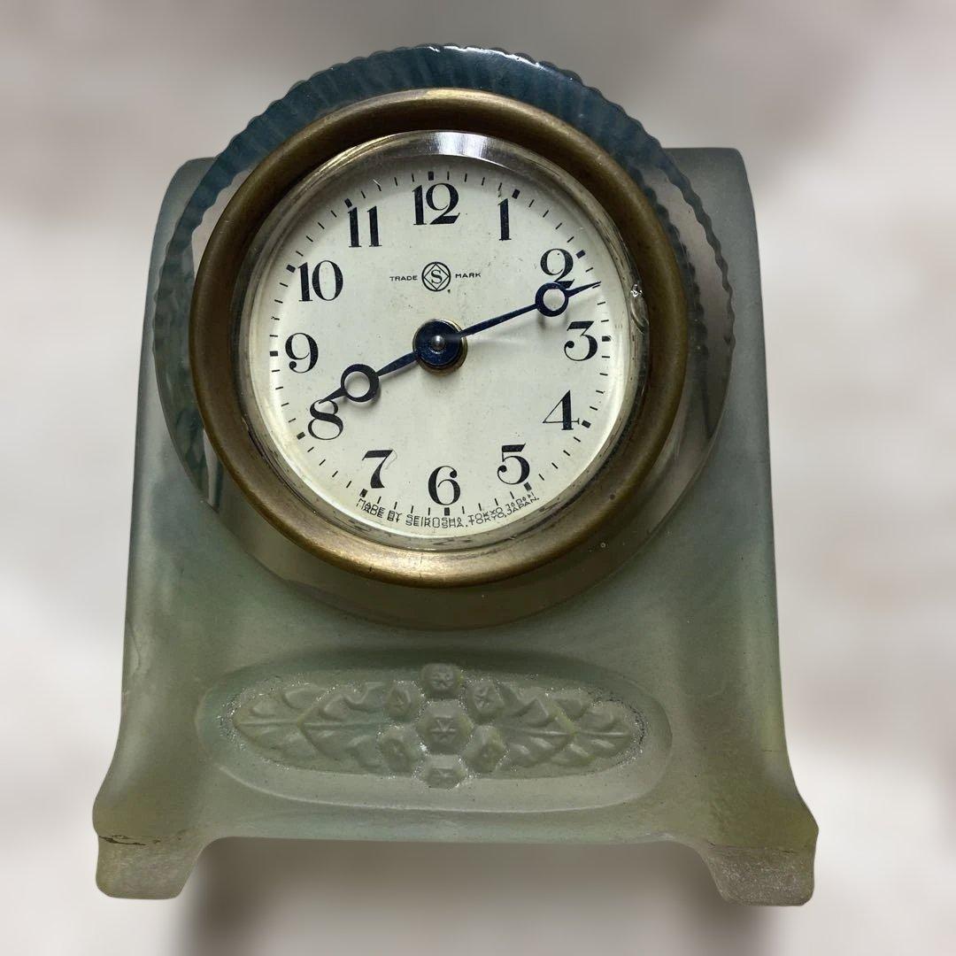 ウランガラス置き時計 精工舎 稼働品 - メルカリ