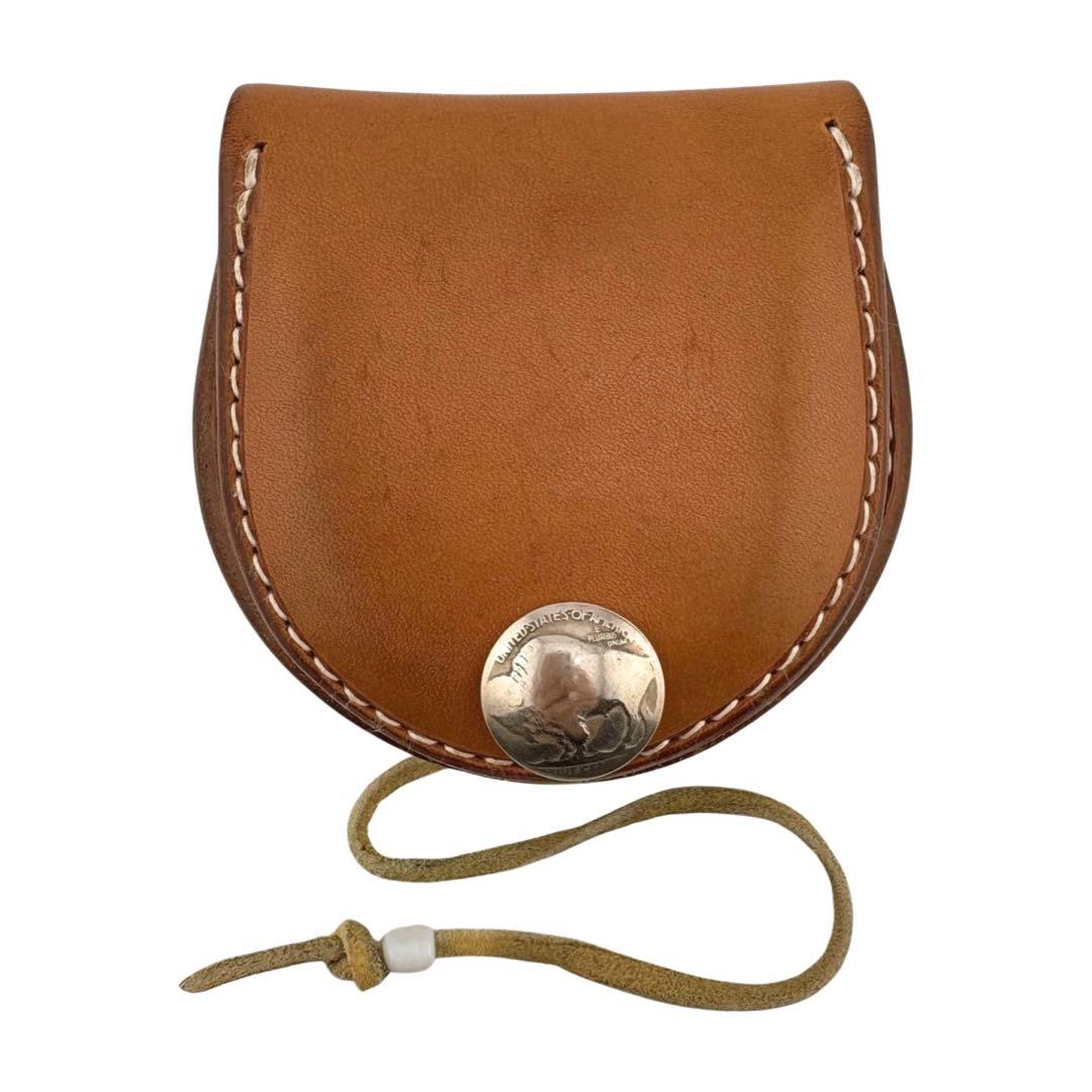 ゴローズ 丸型 小銭入れ ケース サドル レザー goro's(ゴローズ) サドルレザー 丸型小銭入れ コインケース 財布 焦げ茶