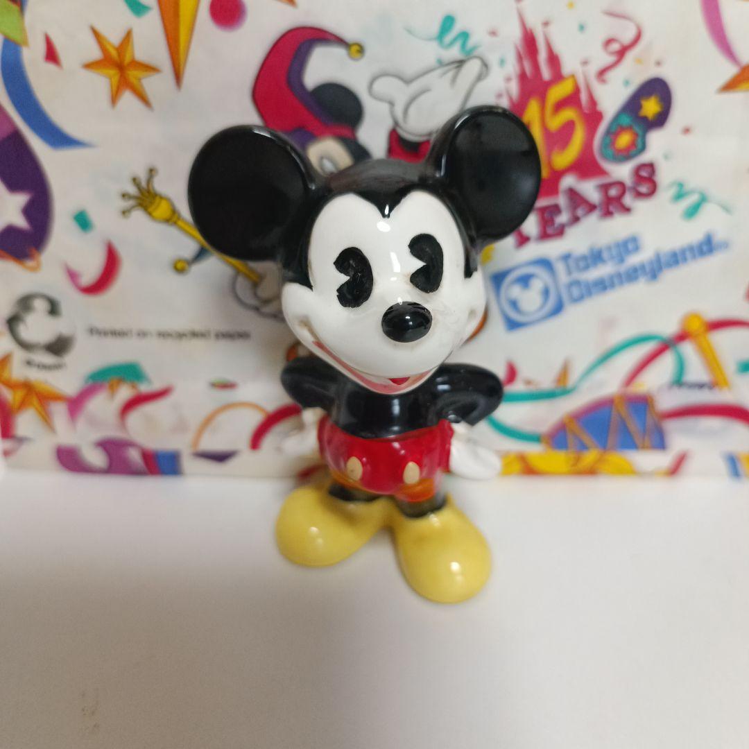 レア☆ミッキーミニー陶器置物 レトロ 東京ディズニーランド ミッキー