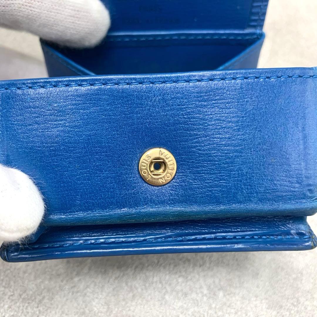 LOUIS VUITTON ポルトモネボワット コインケース エピ トレドブルー