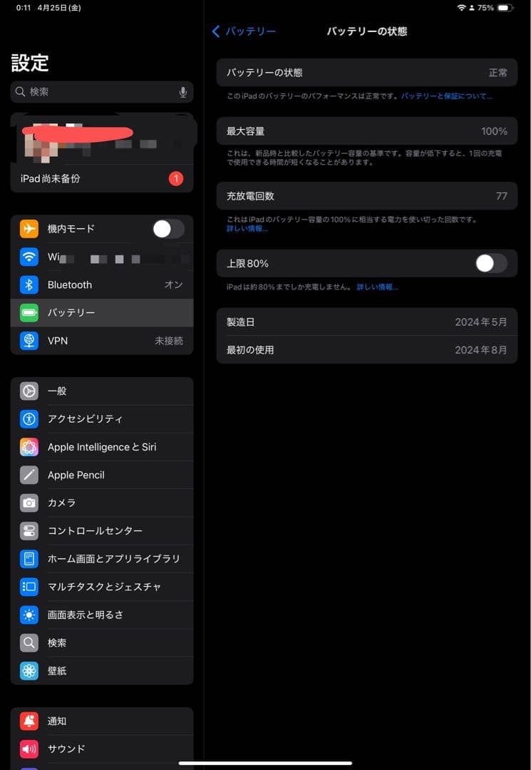 Apple 11インチiPad Pro(M4) 256GB シルバー