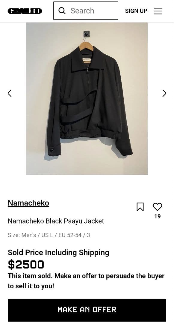 namacheko ss20 paayu jacket orion grey - メルカリ