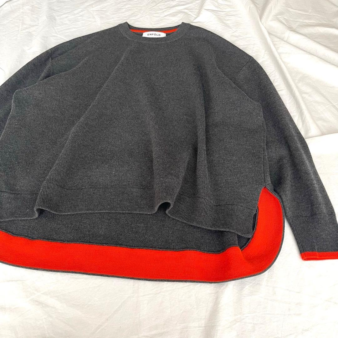 美品】ENFOLD CASH TOUCH ニットプルオーバー バイカラー - メルカリ