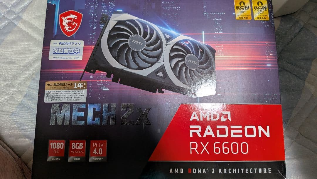 グラフィックボード・グラボ・ビデオカード MSI AMD RADEON RX6600