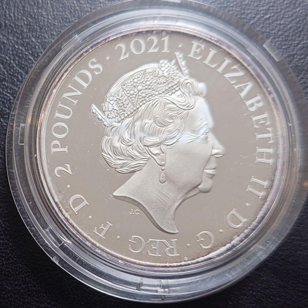 2021年 イギリス銀貨 2ポンド ザ・フー 1オンス銀貨 SV999 純銀 - メルカリ