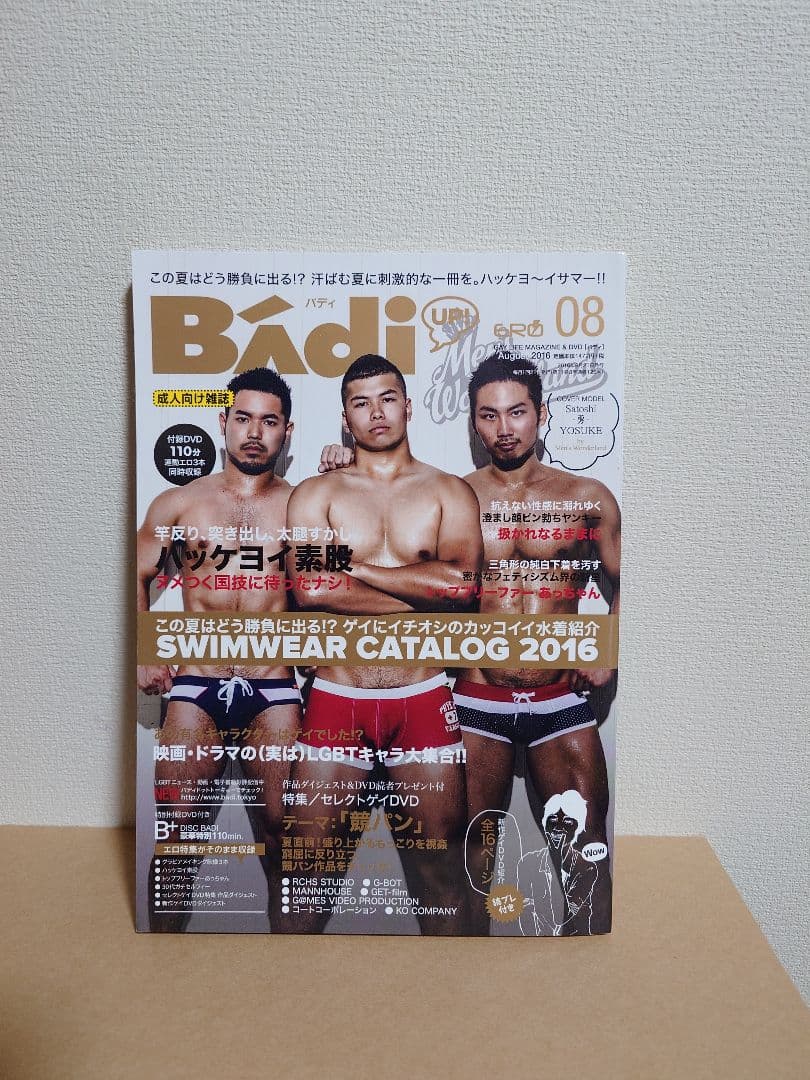 ゲイ雑誌 写真集 水着カタログ DVD付き 2016年7月8月9月11月