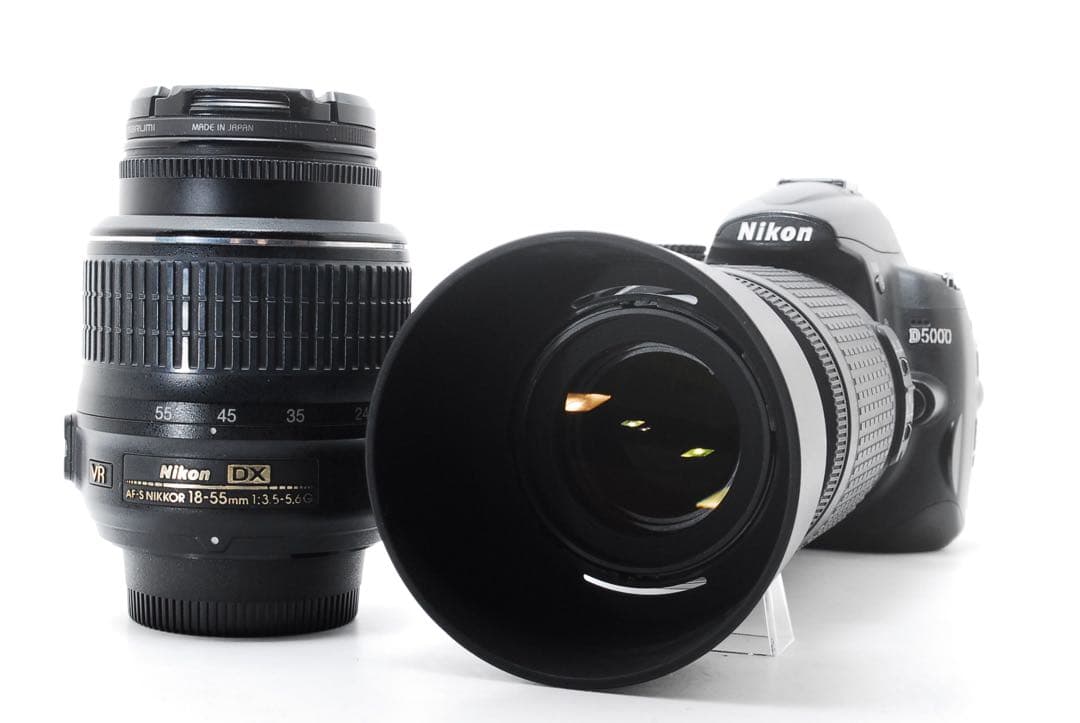 Nikon D5000 ダブルレンズ 手振れ補正付☘️ 初心者安心 説明書付き