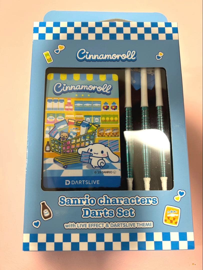【新品】サンリオ　ダーツライブカード＆ダーツセット　シナモロール【店舗限定】 Only Japan】Sanrio characters ダーツセット with DARTSLIVE CARD
