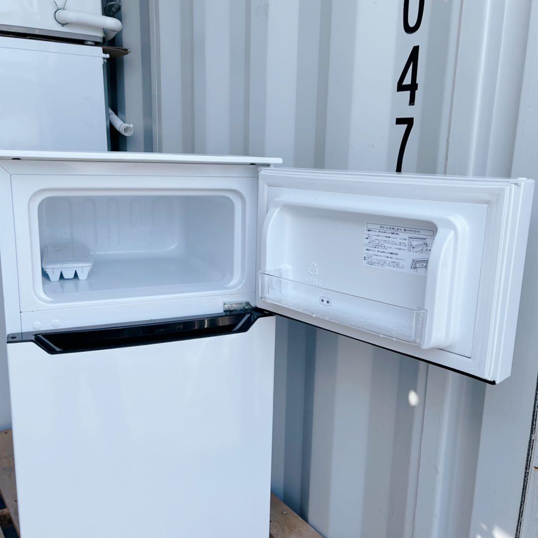 取付無料！高性能おしゃれホワイトインテリア小さめ便利サイズ冷蔵庫！洗濯機