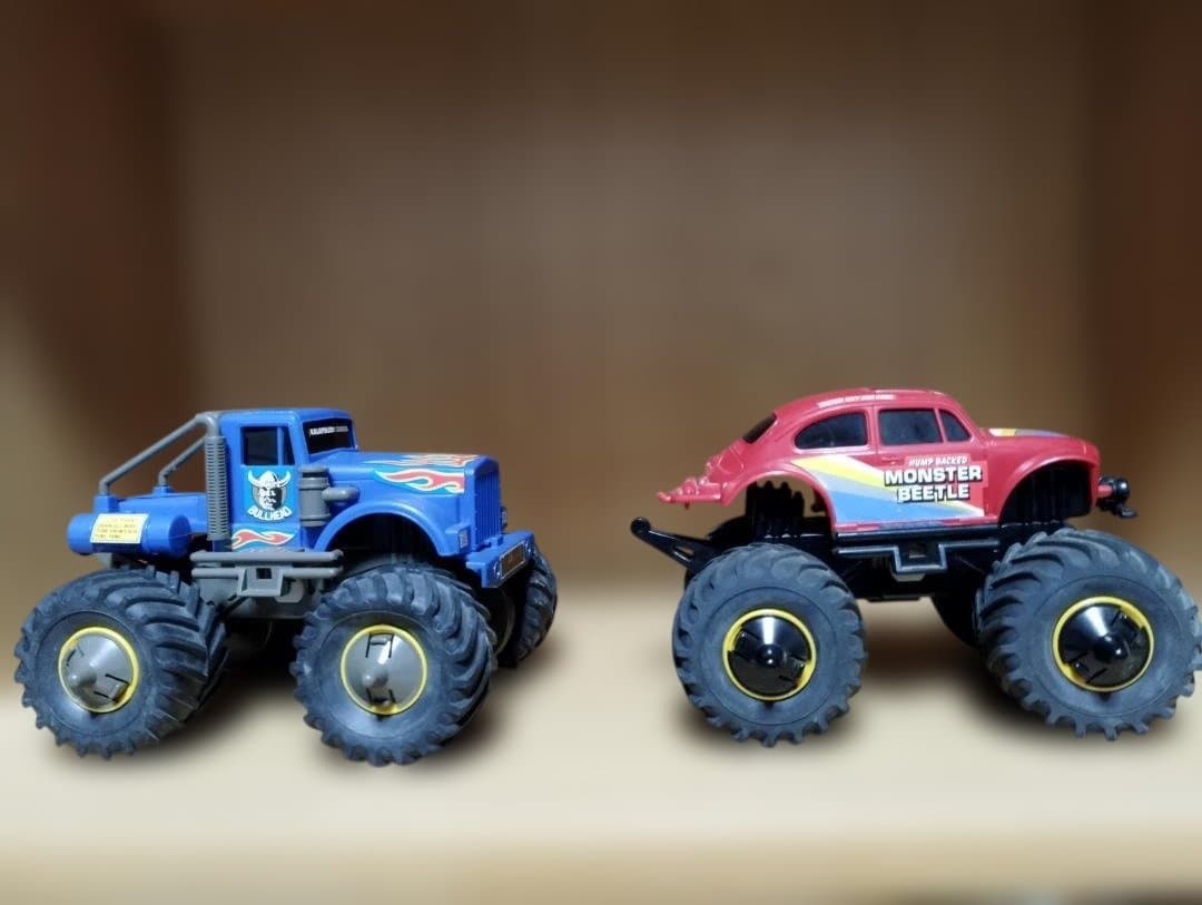 ワイルドミニ四駆 ブルヘッドJr&モンスタービートル セット - 自動車お