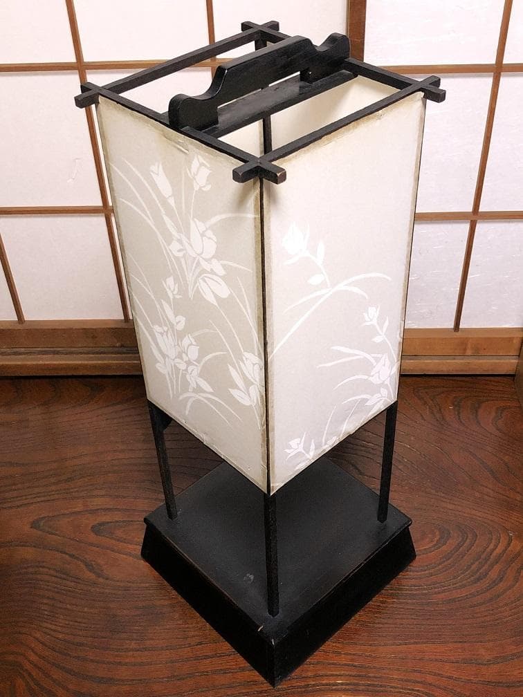 骨董行灯 】 蔵出品 全高80.5cm