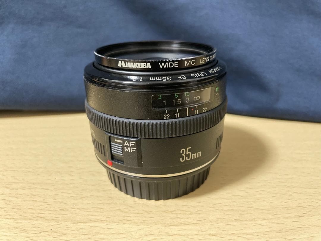 ◆【EF 35mm F2】キヤノン単焦点 元箱、ケース【おまけ：レンズガード付】