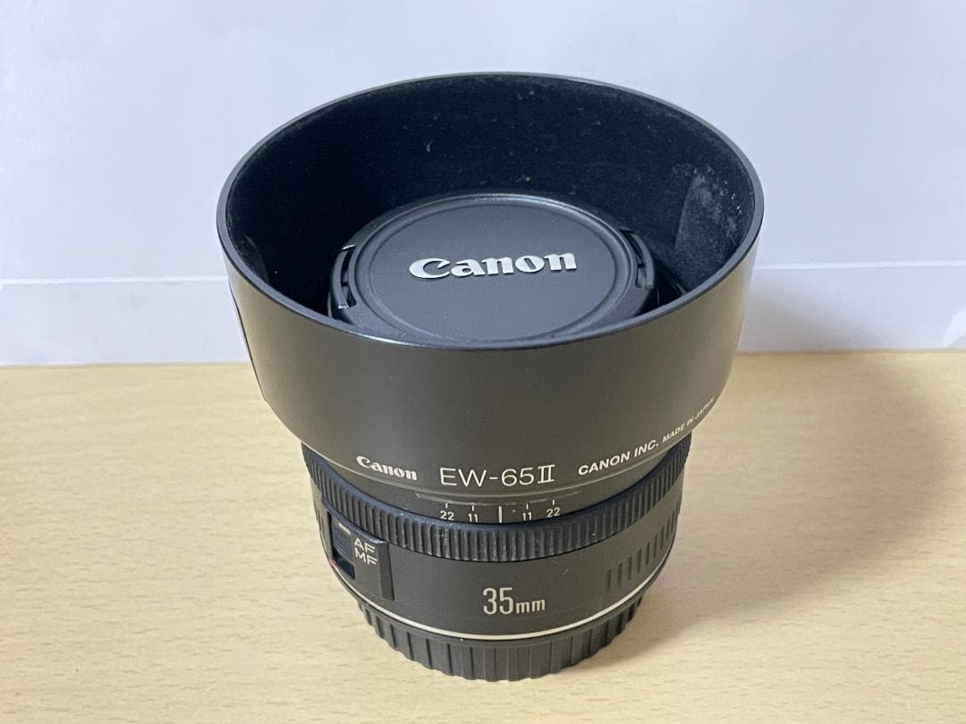 ◆【EF 35mm F2】キヤノン単焦点 元箱、ケース【おまけ：レンズガード付】