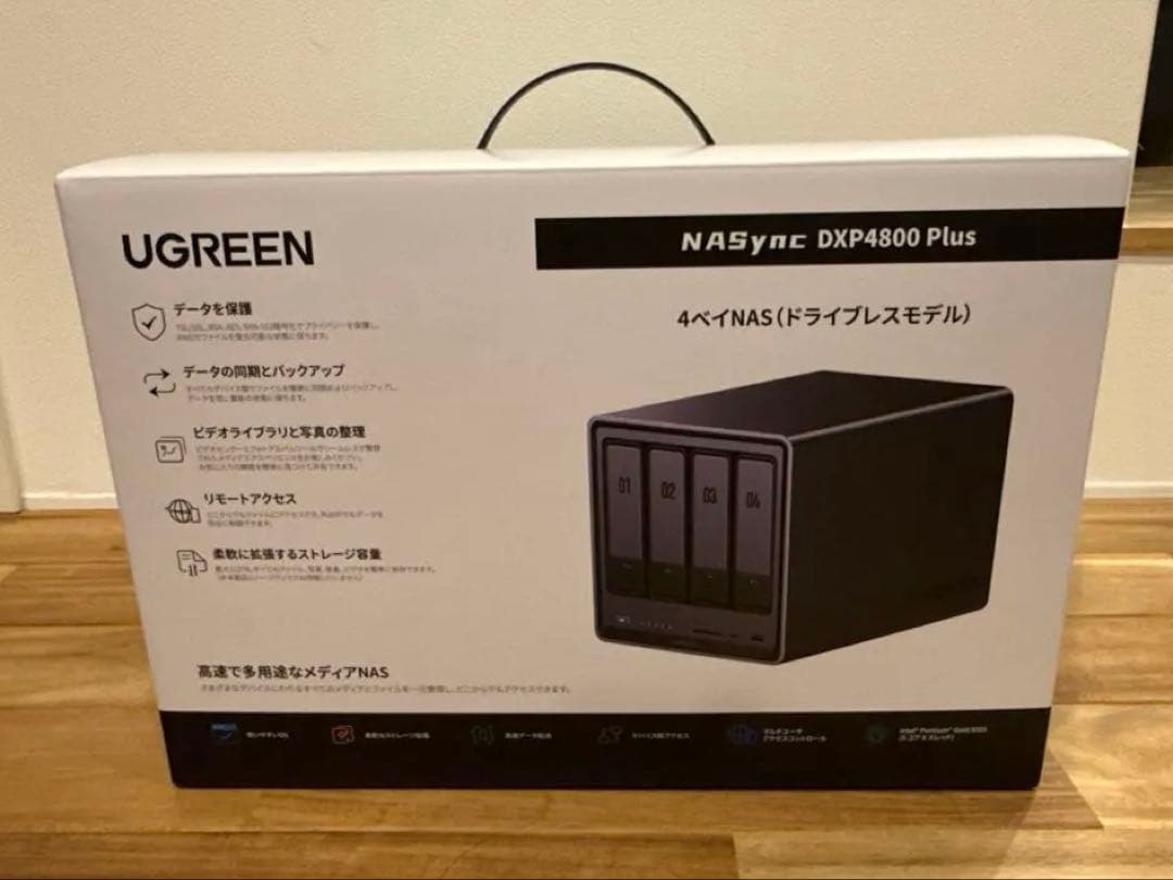 [ほぼ未使用]DXP 4800 Plus UGREEN NASync 4ベイ 10GbE 4-Bay NAS for Content Creators – UGREEN NAS US