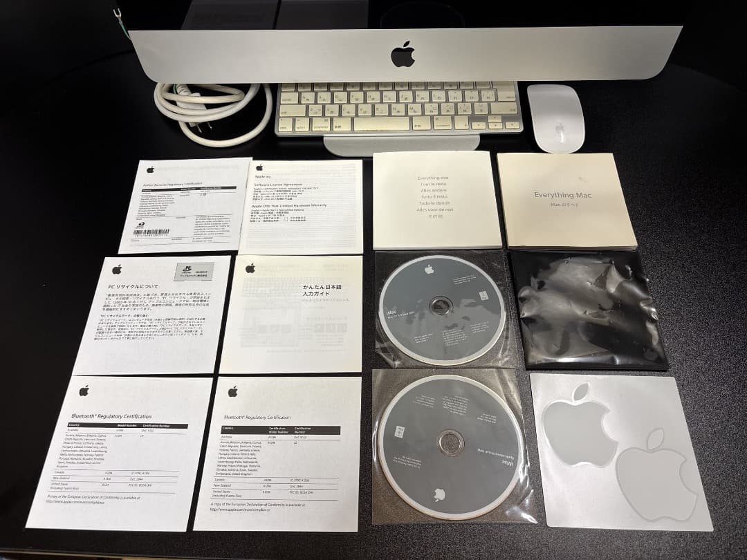 【ジャンク】iMac Core2Duo 21.5TFT 2009 1TBHDD