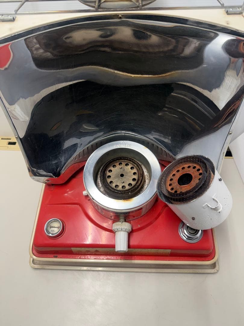 三菱 KB-120 反射式石油ストーブ 当時物 昭和レトロ 動作未確認 現状品