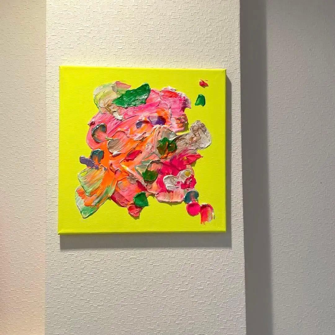 抽象画 30cm x 30cm テクスチャーアート 原画