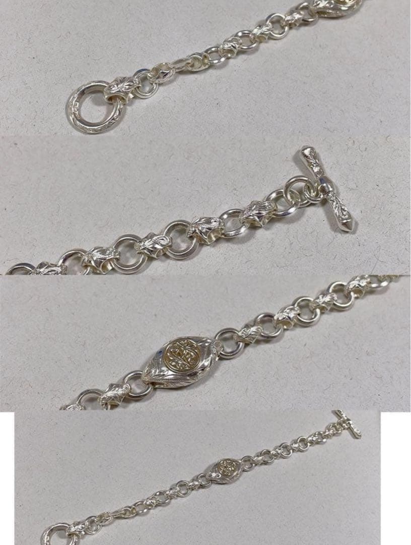 Maxi 14K Gold & Silver 925 チェーンブレスレット