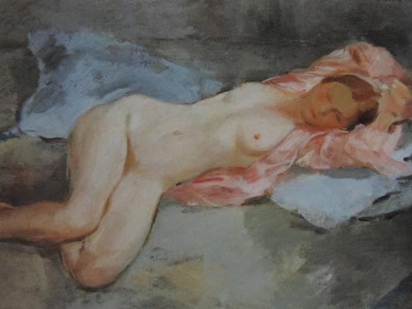 木下孝則、【裸婦ナックレ】、希少な大判額装用画集より、新品額装付、状態良好