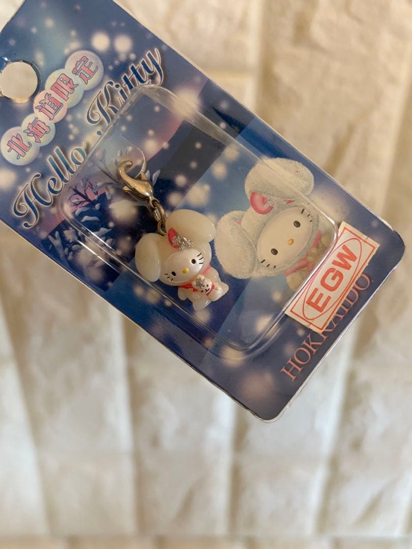 希少 ご当地キティ【北海道限定】4点セット 雪うさぎ 根付 ファスナー