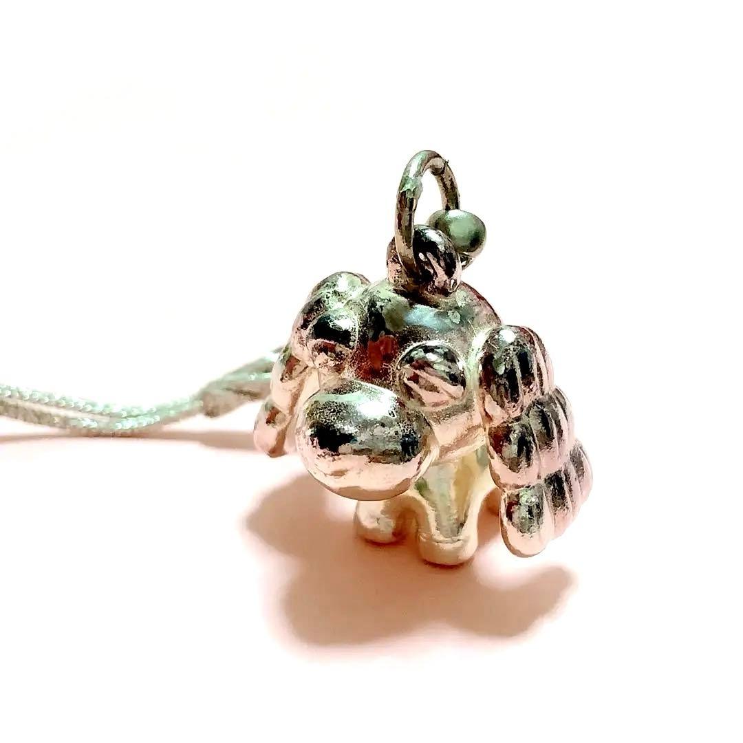 お茶犬 コーヒー犬 純銀ストラップ シルバー - メルカリ