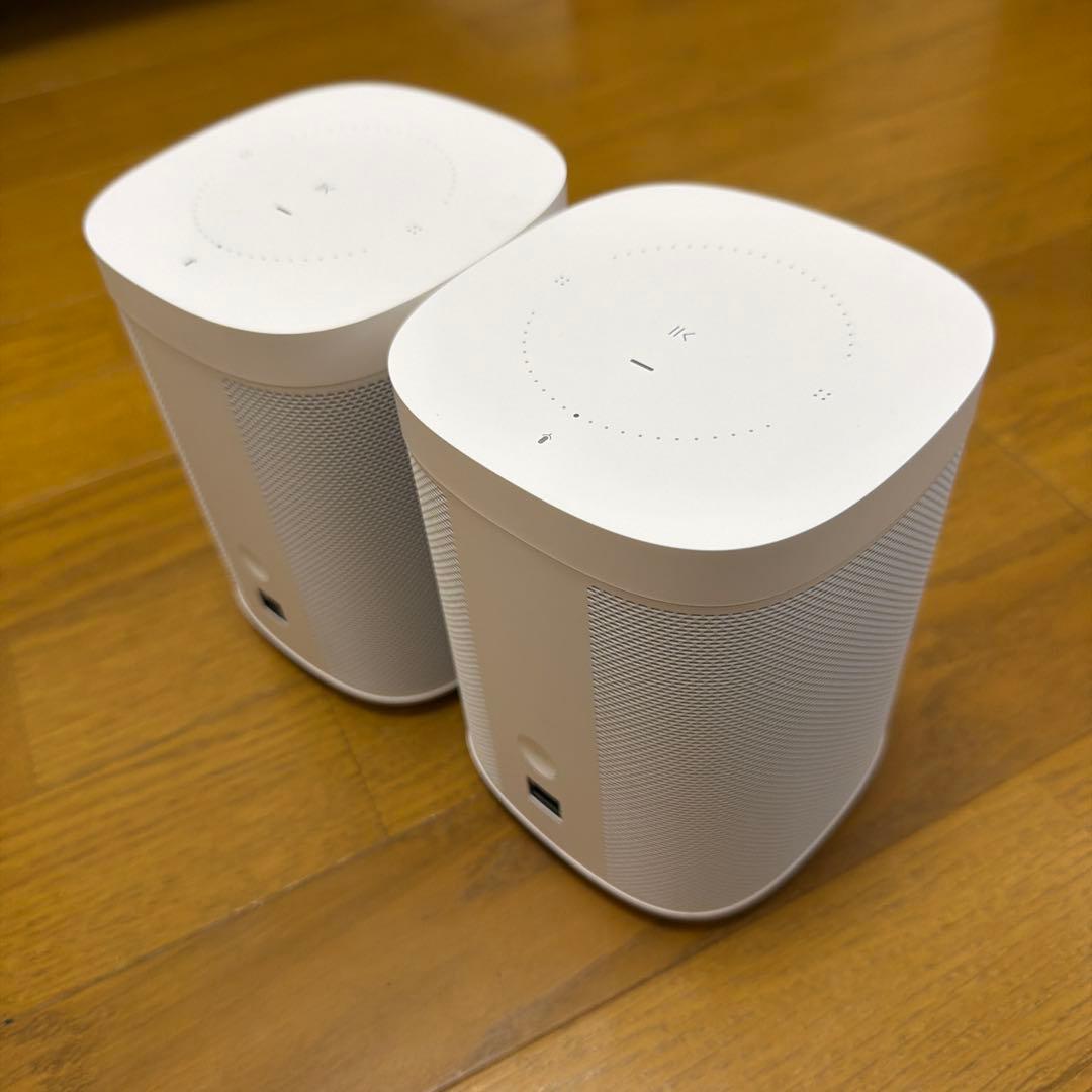 SONOS One Gen2ワイヤレススピーカー ホワイト 2台セット