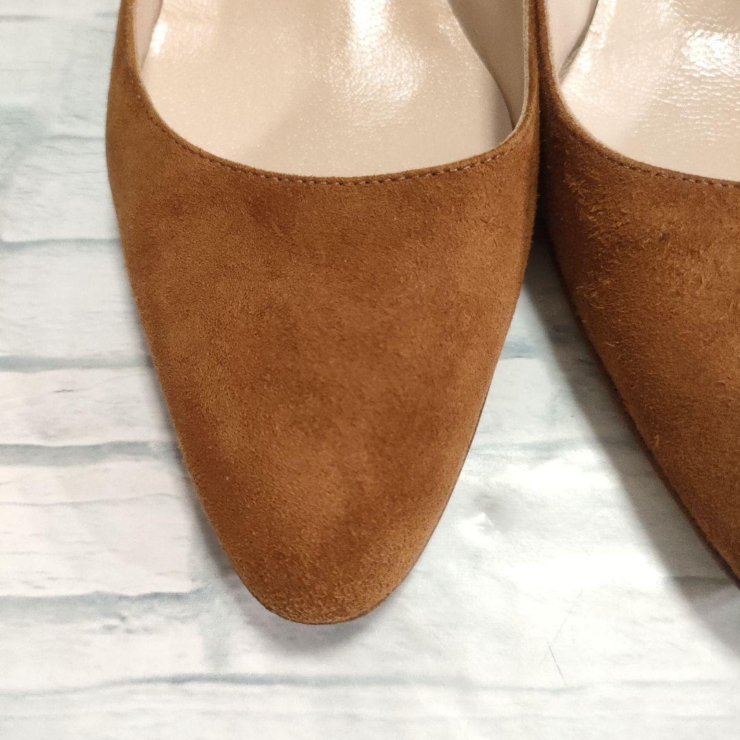 箱保存袋付き美品✨マノロブラニク　リストニー　スウェード　ブラウン　35