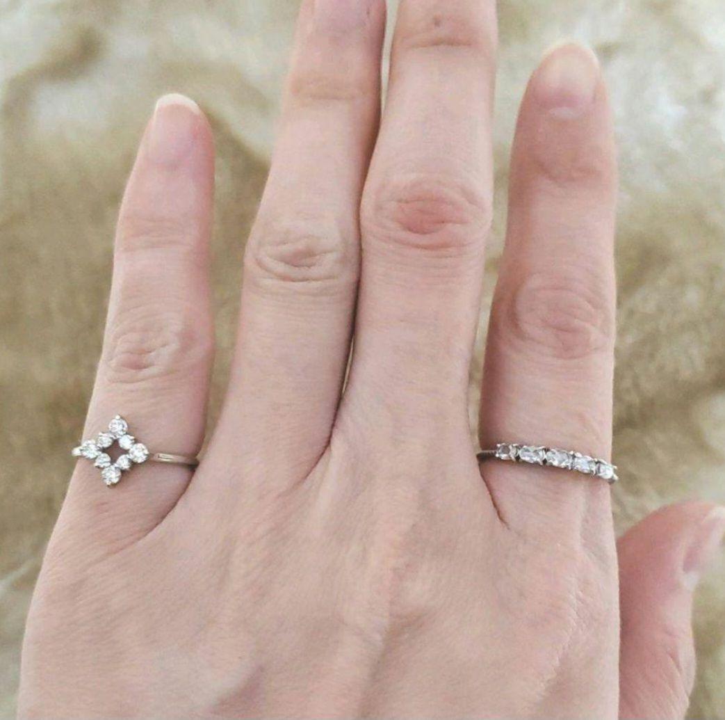 １点物♪　K18WG　0.3ct　ダイヤリング　5号