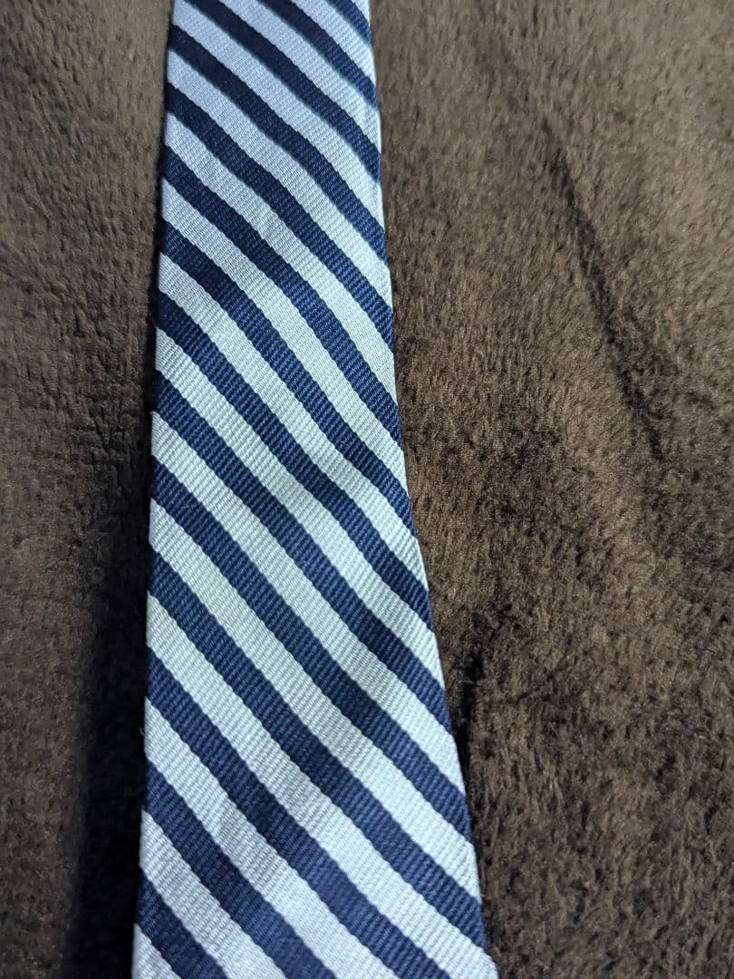 Brooks Brothers ネクタイ ネイビーとホワイトのストライプ - メルカリ