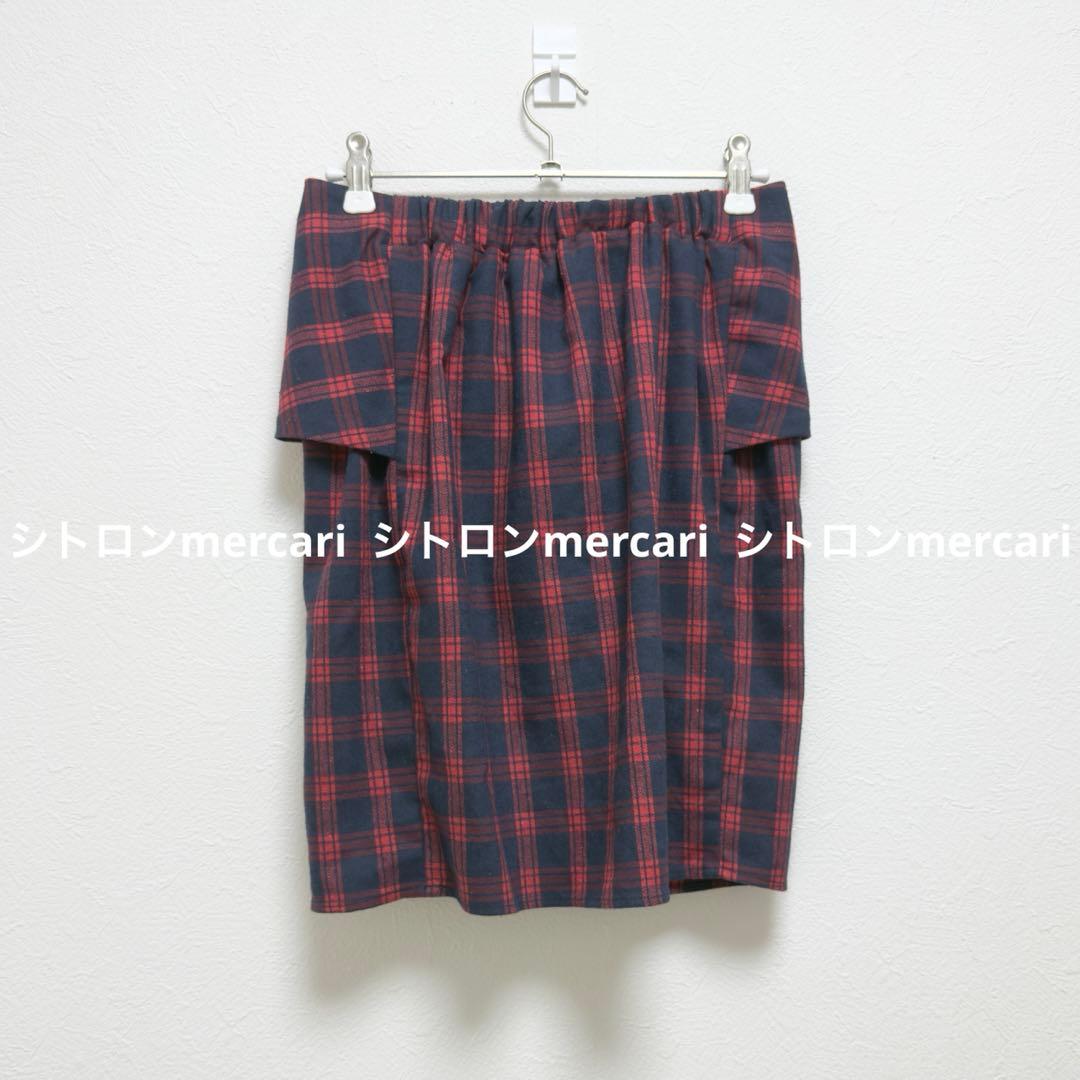 石原さとみ着用】ディアシスター衣装 赤チェック 巻きスカート JURIANO