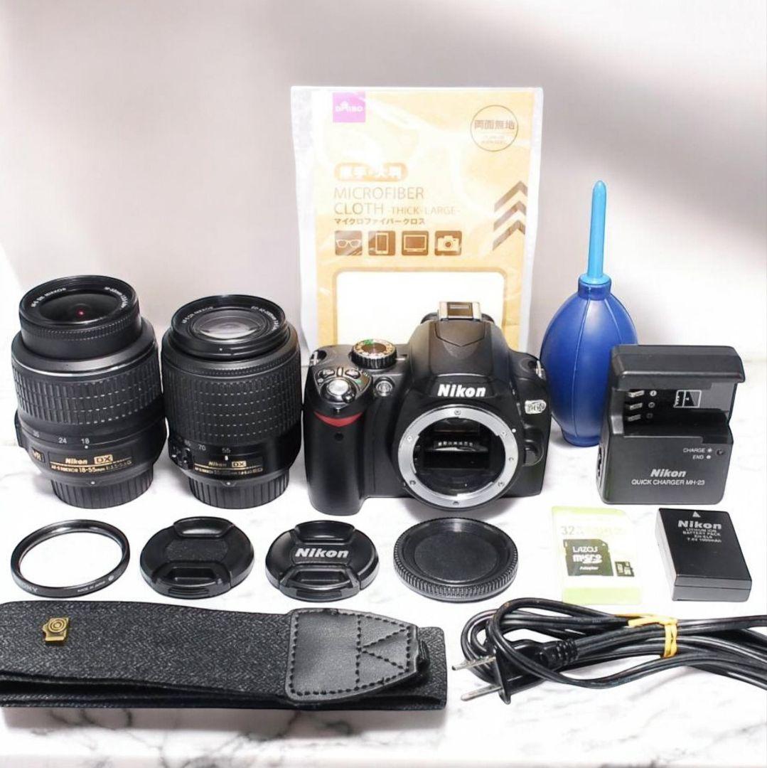 ♥すぐ撮れる♥Nikon D60♥ AF-Sダブルレンズセット 手ブレ補正