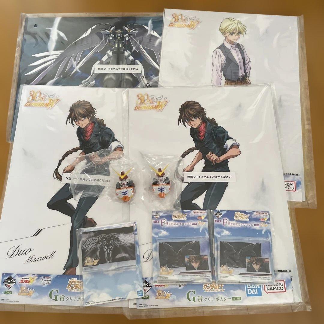 ガンダムW 一番くじ ポスター アクリルスタンド アクスタ ヘッド
