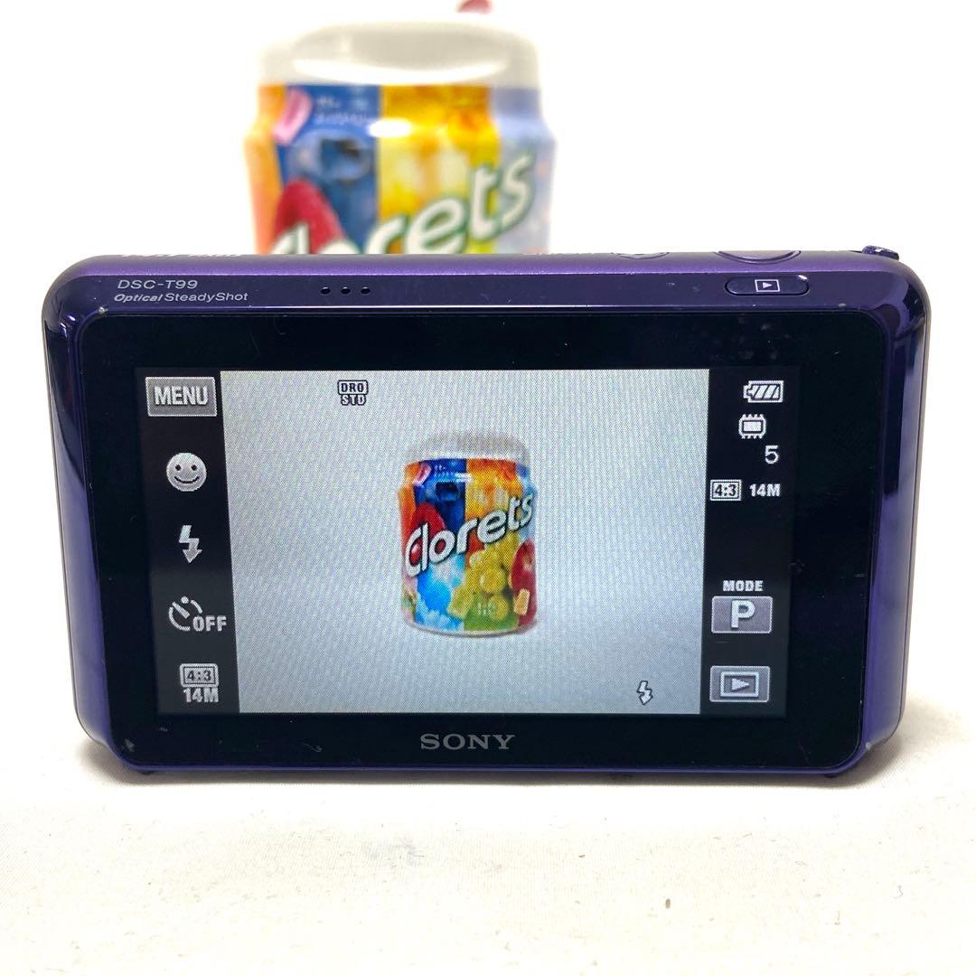 SONY Cyber-shot DSC-T99 パープル 14.1 メガピクセル