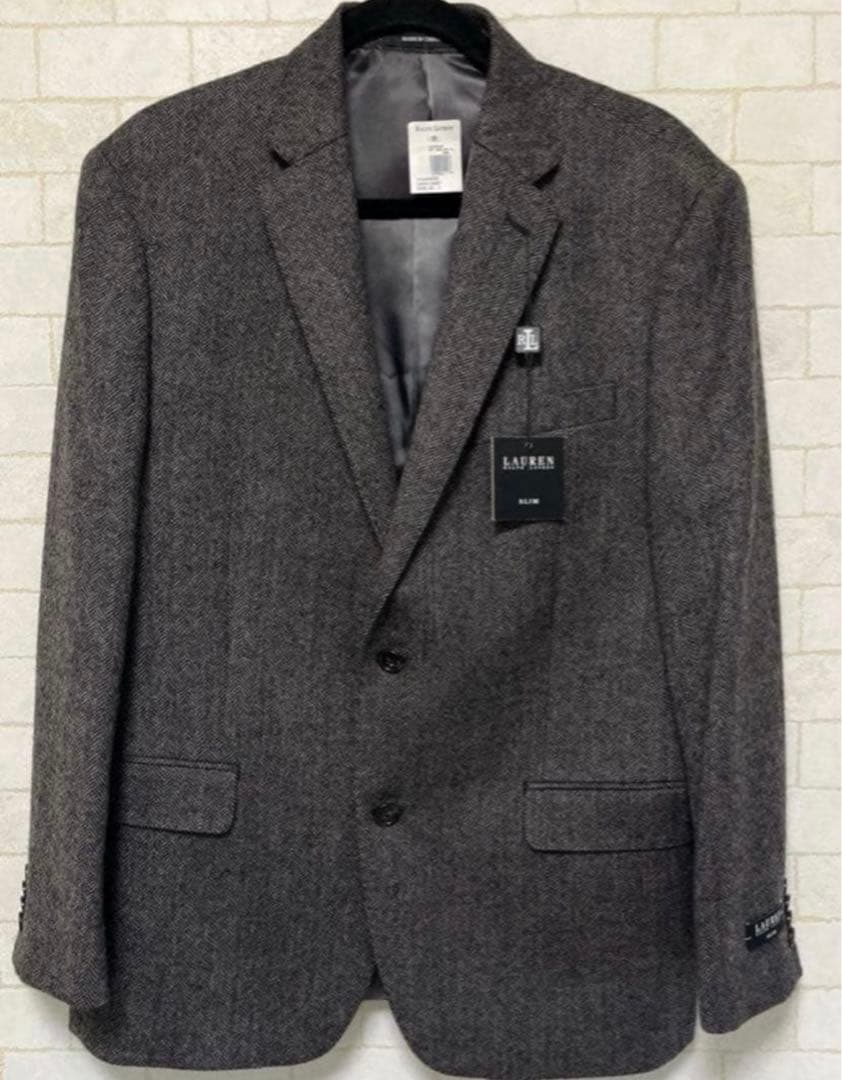 新品未使用 LAURENラルフローレン　ウールジャケット　42 Sダークグレー 中古・古着通販】POLO RALPH LAUREN (ポロ・ラルフローレン) ウール