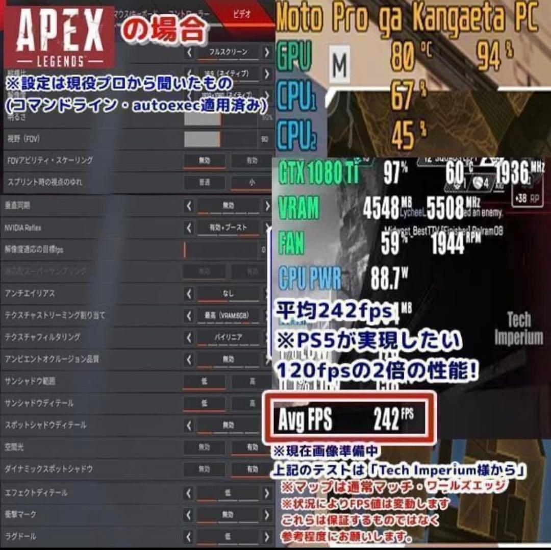 Ap 元プロゲーマーが考えたゲーミングPC SSランク プロ フルセット