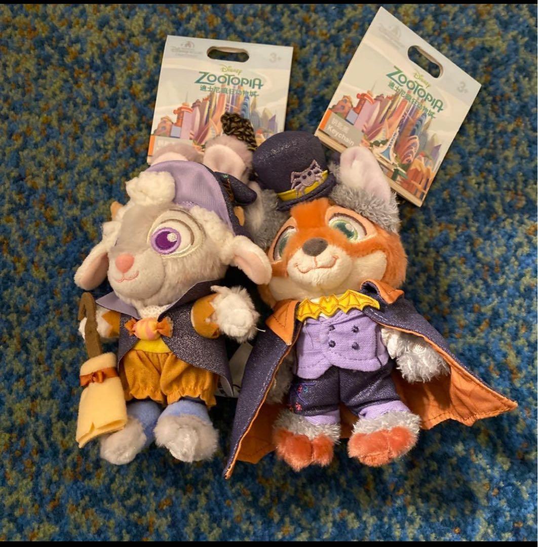 上海ディズニー ズートピア ぬいぐるみキーホルダーセット ニック
