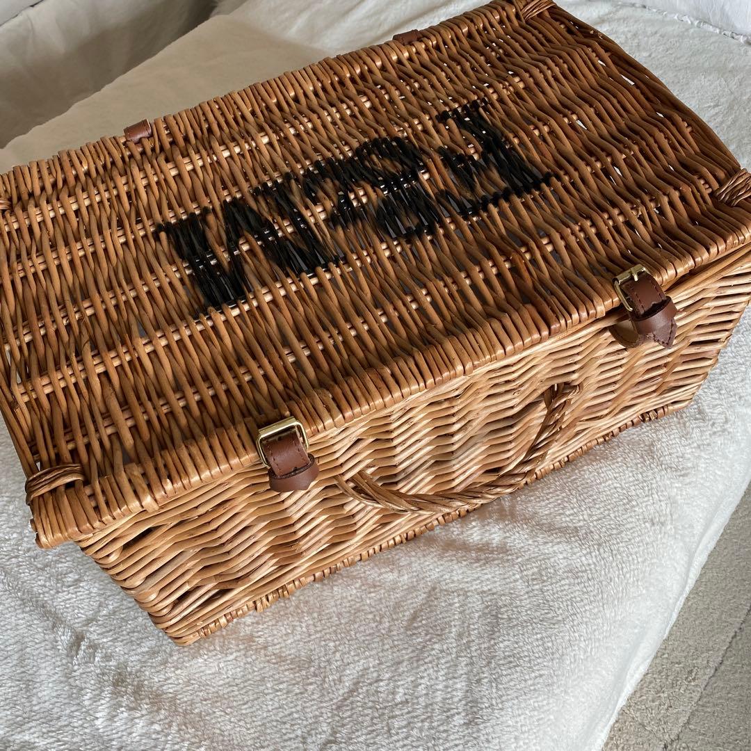 英国F&M Lサイズ・フォートナム&メイソン ハンパーバスケット F＆M（フォートナム＆メイソン）のハンドル付きハンパーピクニック