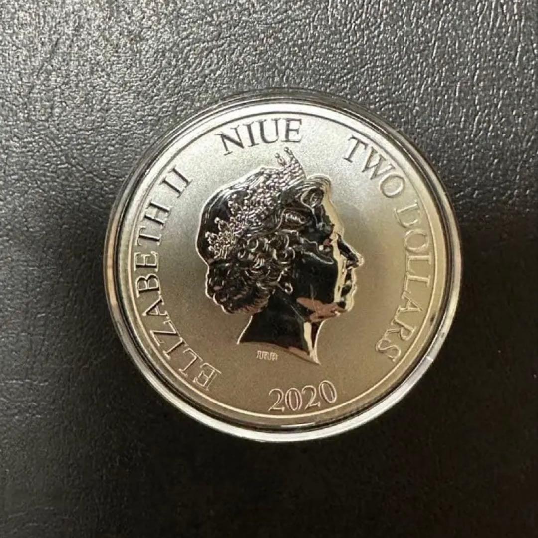 1オンス 銀貨 2020年 タク・タイマイ・カメ 1枚 ケース入り 保証書付き