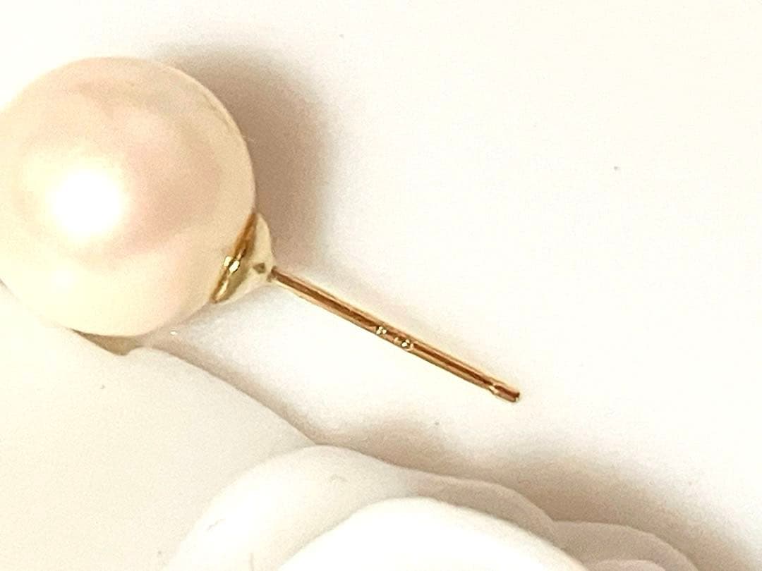 TSUTSUMI パールスタッドピアス ポストK18刻印 パール約8mm - メルカリ