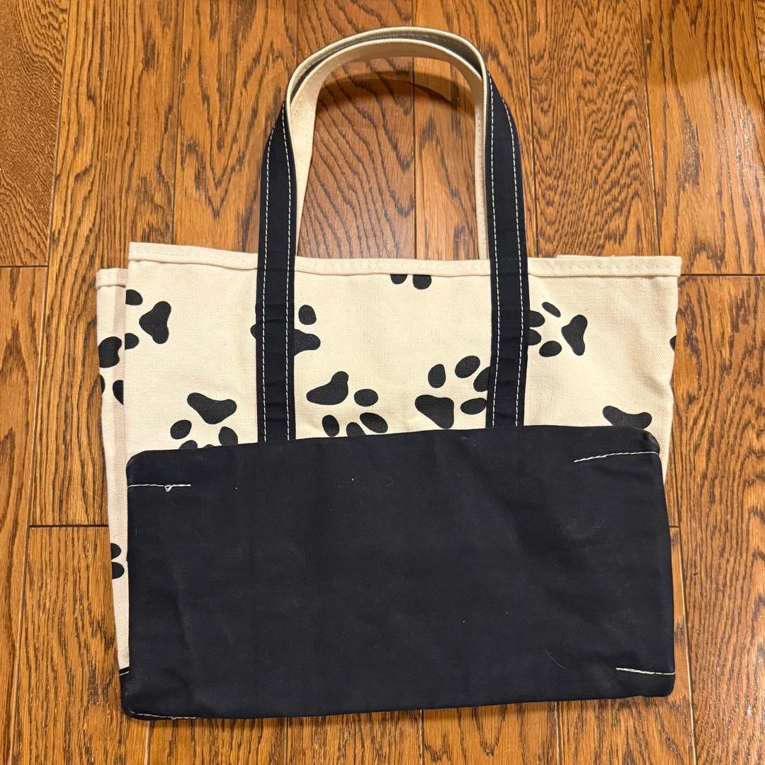 ☆90s数量限定 エルエルビーントートバッグ レア 足跡 肉球/手形